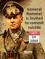 ''The Desert Fox'', General Erwin Rommel was respected by  both his own troops and his enemies, but fell into disfavor with Hitler, who invited him to commit suicide rather than be publicly executed.